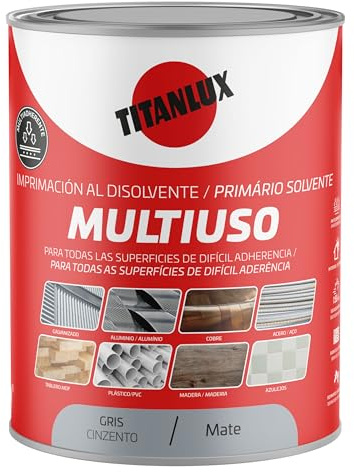 TITANLUX Imprimación Multiuso al Disolvente Gris 0,75L