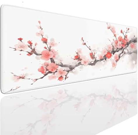 Tapis de Souris Gaming XXL 90x50x0.4cm Tapis Souris Gamer Vintage Mouse Pad Mat Caoutchouc Antidérapante Mousepad Haute Précision et Vitesse, Sous-main Résistant, Tapis Bureau pour Claviers, PC S-1195