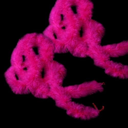 2 m Flauschige Federboa Schal Hochzeit Party Boas Halloween Handwerk Boa Lange Kostüm Boas Truthahn Boa Federn Weihnachtsbaum Boa Dekoration für Festival Supplies Hot Pink