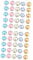 NUOBESTY 2 Sätze Perlen Reißzwecken Kleine Ringe Quadratische Brads Verschlüsse Mini Binder Druckknöpfe Mini Brads Zinken Brads Papierverschluss Cinch Clip D Ring Clip 50 Stück * 2