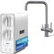 aora GT600 Umkehrosmoseanlage + 3-Wege-Edelstahl-Armatur OHNE bohren – Osmose Wasserfilter mit 8-Stufen-Filtration & Filterwechsel in 3 Sek. – Osmoseanlage Untertisch + tanklosem RO System - Giulia-U