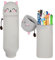 KKTONGXI Kawaii Federmäppchen, mäppchen, 2-in-1 Weiche Silikontasche Stand Up Federmäppchen, Tier Stifthalter, Stifte Mäppchen, Stifthalter Bleistifttasche Mädchen Junge