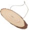 MAGICLULU 2Stücke Natürliche Holzscheiben Unbearbeitet Oval DIY Türschilder Aus Holz Für Kreative Dekoration Lang Für Wände Und Garten