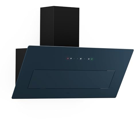 Klarstein SleekAir Cooker Hood - 90cm, 718 m³/h Airflow, A++ Energy Efficiency, Touch Control, Dual Ventilation, LED Lighting 2700-6500K, Quiet, Anthracite