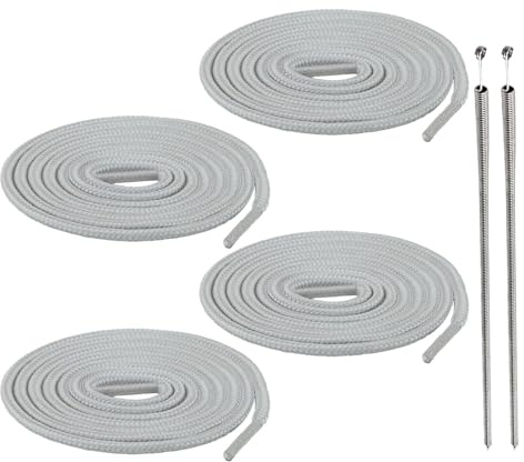 Yistoi 4 Stück Kordel für Jogginghose, Kordel für Hoodie, 50 CM Jogginghose Band Hosenbänder, Kordelzug Jogginghose, für Trainingshosen, Hoodies, Jacken, Sweatshirts (Grau)