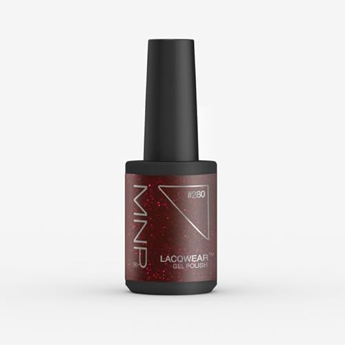 Easy removal semi-permanent nail polish Lacqwear 280 BLACK CHERRY Smart Line MNP 10ml