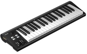 Icon Pro Audio Artist 37 USB MIDI Keyboard Controller mit 37 anschlagdynamischen Tasten für Studio & Live