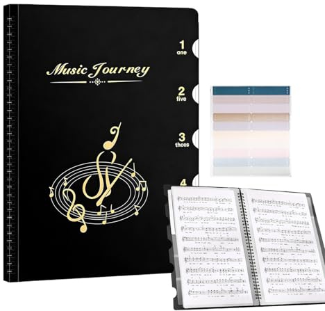 Music Sheet Music Folder Organisation Folder A4 Sheet Music Storage Folder for Meeting Rooms, Business School, Office, Orchestra, Choir and Travel