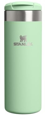 Stanley 1913 Aerolight Transit Travel Mug 0.47L - Keeps 6 Hours Hot - 8 Hours Cold - Dishwasher Safe - Leakproof - Car Cup Holder Compatible - Insulated Coffee Cup - Pistachio