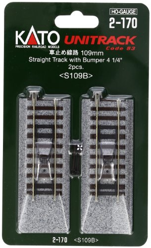 KATO H0 Unitrack 2-170 Gleisende mit Prellbock 109mm 2St.