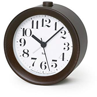 Lemnos Riki Alarm Clock - Brown