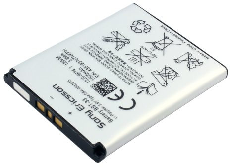 Battery for Sony Ericsson W595 (BST-33, Li-Polymer)