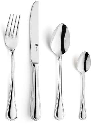 PW Paul Wirths ALTFADEN 9600 24-teiliges Besteck-Set für 6 Personen, poliert, Edelstahl, Silber, Einheiten