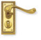 Frelan Hardware Georgian Brass Lever Privacy Door Handles