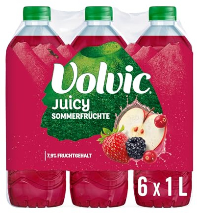 Volvic Juicy Sommerfrüchte – 6x1L – Nur natürliche Aromen