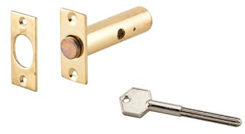 THIRARD - Verrou pour porte d'intérieur Verrou a larder avec clé entraîneur pour tous types de fenêtres bois pêne lon