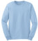Cotton 6 oz. Long-Sleeve T-Shirt (G240) Light Blue, L