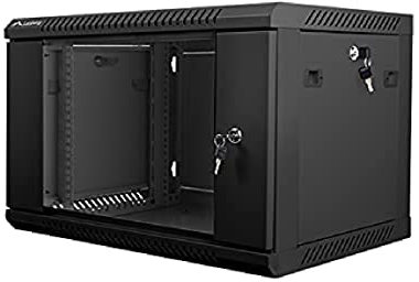 Armario Rack LANBERG 6U 600X450X368 Auto ENSAMBLADO 19 hasta 60 KG Negro