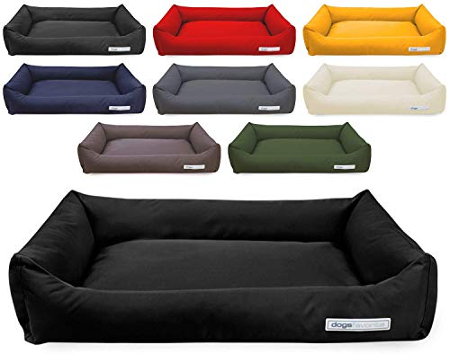 dogsfavorite Hundebett Comfort aus Nylon Gr. XL 130 x 95cm schwarz Hundekissen Hundesofa Hundebetten