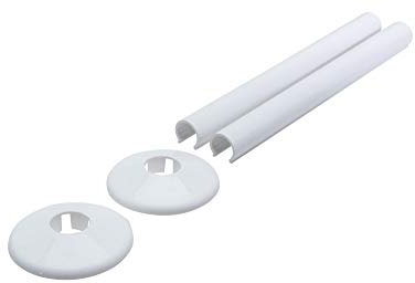 Talon Snappit for Towel Rail Radiators Pipe Covers and Collars (White 200mm)