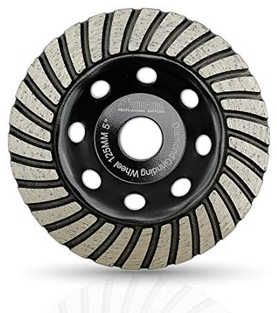 SHDIATOOL Diamond Grinding Cup Wheel 125mm Turbo Row for Marble Concrete Masonry Granite