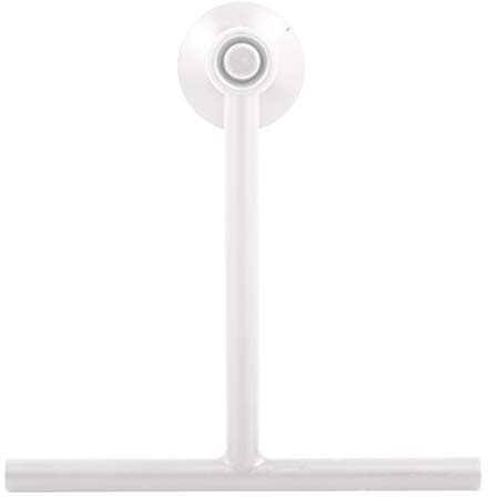 Spirella Duschabzieher Badezimmerwischer Bad-und Duschwischer mit Saugnapf Wandaufhänger-Kunststoff-22x23cm-Weiß, White, Unique