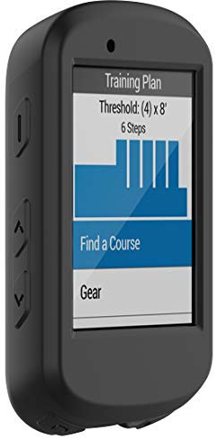 Disscool Silicone Case Cover for Garmin Edge 530, Soft Anti Drop Protective Case Cover Skin for Garmin Edge 530(Silicone Black)
