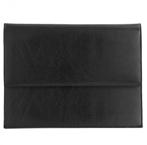 ROYALZ Leder Schutztasche für Apple iPad 2020 / iPad 2019 Schutzhülle 10,2 Zoll Tablet Sleeve Vintage Tasche Hülle Cover, Farbe:Schwarz