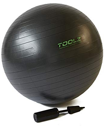 TOOLZ Gymnastikball – Fitnessball für Büro, Yoga & Training – Sitzball für Rückentraining, Pilates & Schwangerschaft - Trainingsball (75cm)