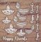 CrafTreat Lasergeschnittene Spanplatten-Verzierungen zum Basteln – Diya – Größe: 14 x 15 cm – Lampenverzierungen für Karten und Scrapbooking – lasergeschnittene Holzlampe