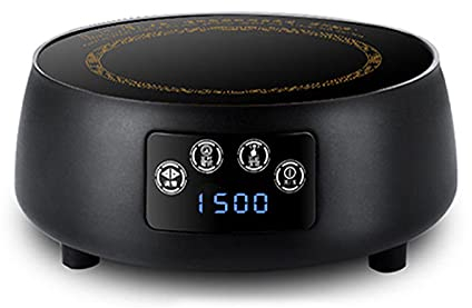 Wgwioo Plaque Chauffante Portable, Mini-Bouilloire Électrique, Four De Chauffage Multifonction, Plaque Chauffante À Induction avec Brûleur De Comptoir avec Capteur LCD Tactile,Noir