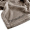 DecoKing Personalisierte Kuscheldecke 150x200 cm Beige Decke mit Namen Bestickt Microfaser Tagesdecke Fleece Mic