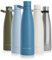 LARS NYSØM Trinkflasche Edelstahl 750ml | Isolierflasche 0,75 Liter | Auslaufsichere Wasserflasche für Sport, Fahrrad, Hund, Kinder (Calypso Blue, 750ml)