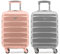 Flight Knight Suitcase Set of 2 Lightweight 4 Wheel ABS Hard Case Carry On Hand Luggage Approved for Over 100 Airlines Including British Airways, Ryanair & easyJet Approved Free Carry On 45x36x20cm