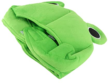 TEHAUX Flauschiger Kapuzenpullover Frösche Für Kinder Damen-Accessoires Party Fotoautomaten-Requisiten Tiermütze Mit Ohren Baby-Weihnachtsmütze Cosplay-Kostümzubehör Froschmütze