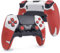 TALONGAMES Controller-Griffe, kompatibel mit PlayStation 5 DualSense Edge, rutschfest, schweißabsorbierend, strukturiertes Skin-Set, für PS5-Controller, Griffe, Tasten, Auslöser (Pro Version - Rot)