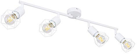 LED Decken Lampe weiß Geflecht Spot Leiste verstellbar Wohn Zimmer Beleuchtung Käfig Strahler Flur Leuchte
