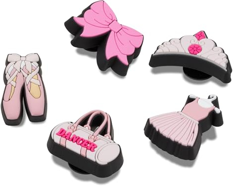 Crocs Unisex Shoe 5-Pack | Personalize with Jibbitz for Schuh-Charme, Ballet Class