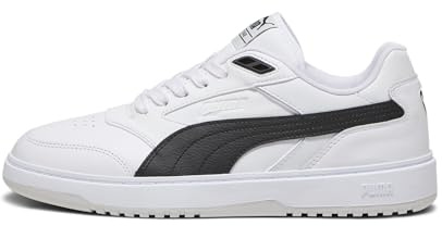 Puma Doublecourt Sneaker, Unisex, Erwachsene, Weiß, Puma Weiß, Sedate, Grau, 40 EU