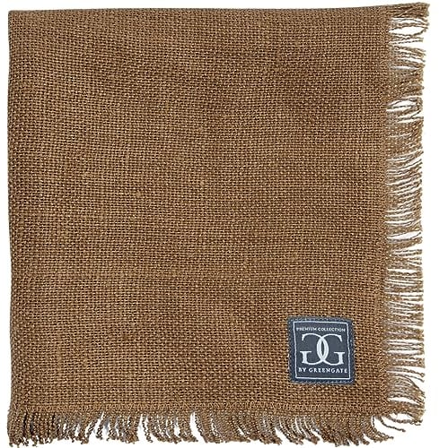 GreenGate Leinen Serviette Tabak 40x40cm