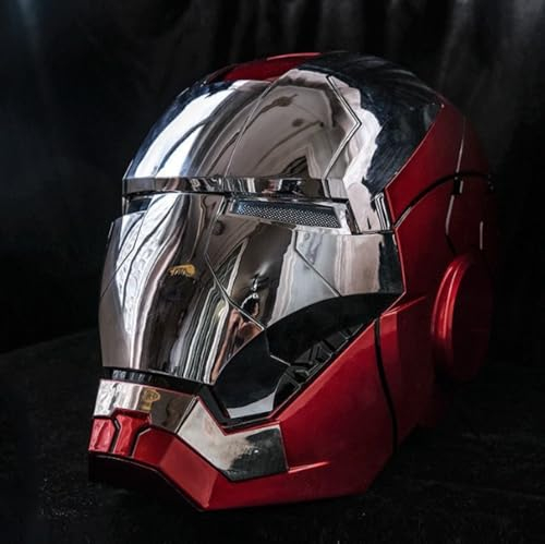 NYCK 1: 1 Collectible Mk5 Iron Man Helmet Electric Remote Control Chinese And English Touch Opening And Closing Makeup Ball Mask