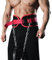 Manueklear Dip-Gürtel mit Schnellverschluss, Gewichthebergürtel, Gewichthebergürtel für Männer und Frauen, robuster Dipping-Powerlifting-Gürtel mit Kette, 101,6 cm, Passionate Red