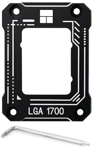 Thermalright LGA1700-BCF Black 12/13/14th CPU Straightening Anti-Bend Bracket, Bendy Platen, Intel 13/14th Gen CPU Fixing Fastener, Intel 12th Gen CPU Stress Bend Correction Fixture(Black)