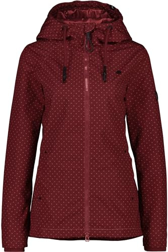 ALIFE AND KICKIN LilouAK B Jacket - Jacke Damen Übergangsjacke, Frühlingsjacke Damen mit Kapuze, Leicht Gefütterte Kapuzenjacke Damen Übergangsjacke, Jacke cranberry juice XL