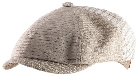 Alfonso D'Este - Flatcap, Schiebermütze, Newsboy Cap Damiano - Size M
