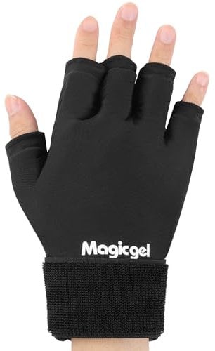 Magic Gel Guante de Hielo para Lesiones - Guante de Gel Frio para Lesiones - Ajuste Universal para Zurdos y Diestros - Gel Frio Calor para Manos y Muñecas - Ice Pack para Mano