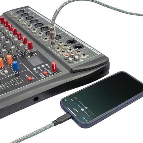 PUSOKEI Cavo di Registrazione da Chitarra a USB C, Cavo Audio Stereo da USB C a 6,35 Mm 1/4 TRS, Adattatore Audio da 1/4 di Pollice a USB C Cavo Stereo Jack (1 m / 3,3 piedi)