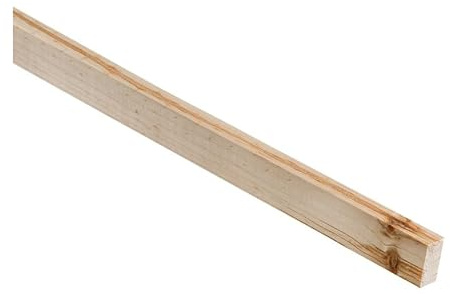Zaunpfosten Zaun Pfosten Pfahl Holz Kantholz Vierkant Fichte Holzpfosten 4x7cm (1, 1m)