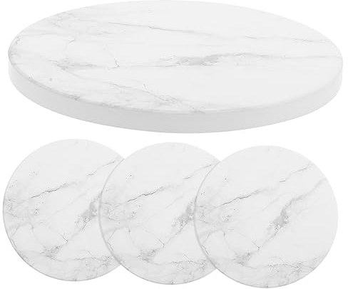 FUNOMOCYA 4pièces Lot de sous-Verres Décoratifs Effet Marbre pour Tasses Et Verres Antidérapants pour Bureau Et Maison