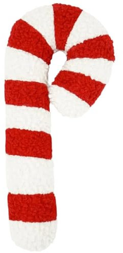 Herfair Weihnachten Kissen Zuckerstange Kissen, Süßigkeiten Kissen, niedlich Flauschigen Plüsch Kissen, Weihnachten Decor für Schlafzimmer Bett Sofa Stuhl Dekoration Geschenk (B 35cm)